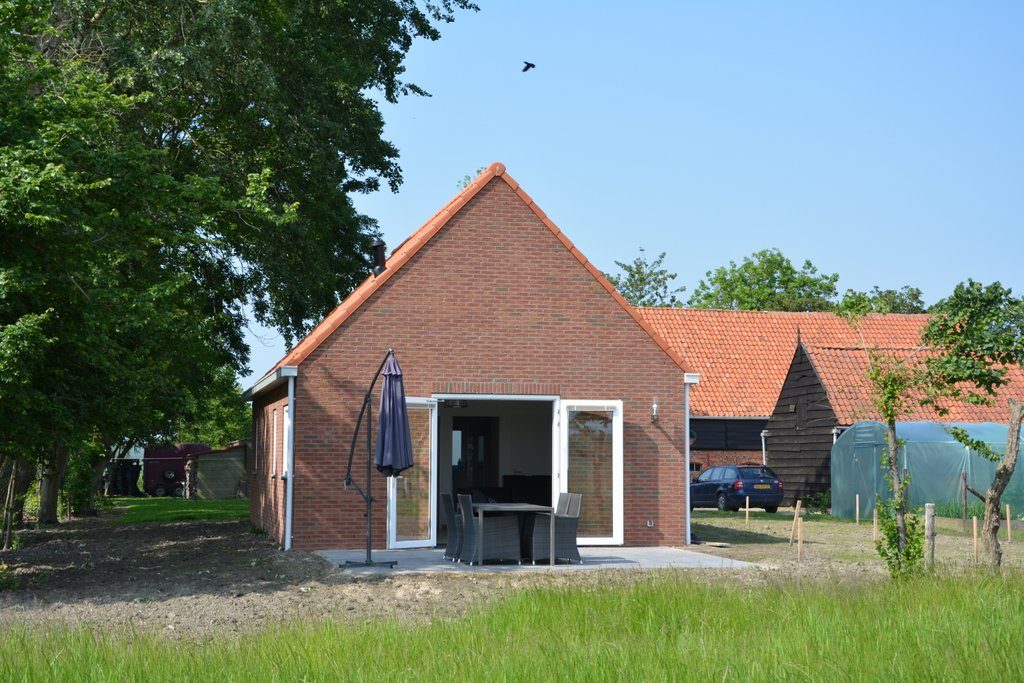 Terras met openslaande deuren